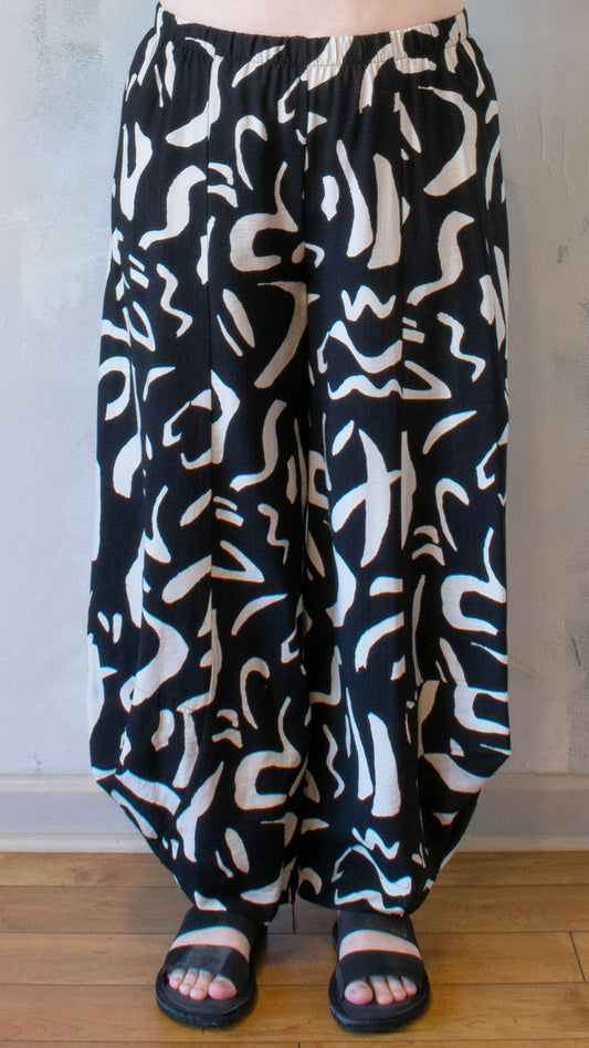 Print Lantern Pant