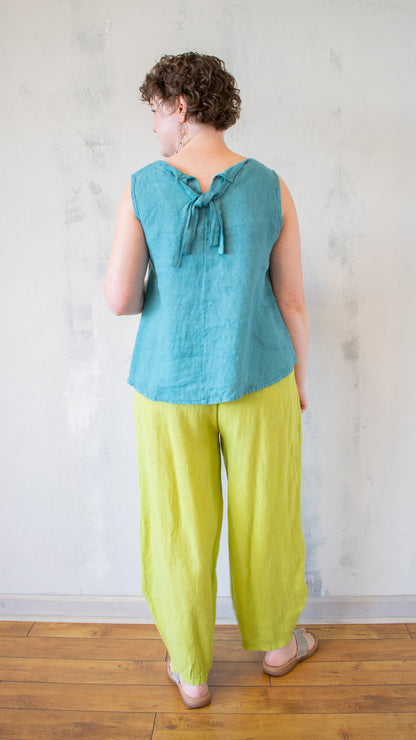 Tie Back Sleeveless Top (Multiple Colors)