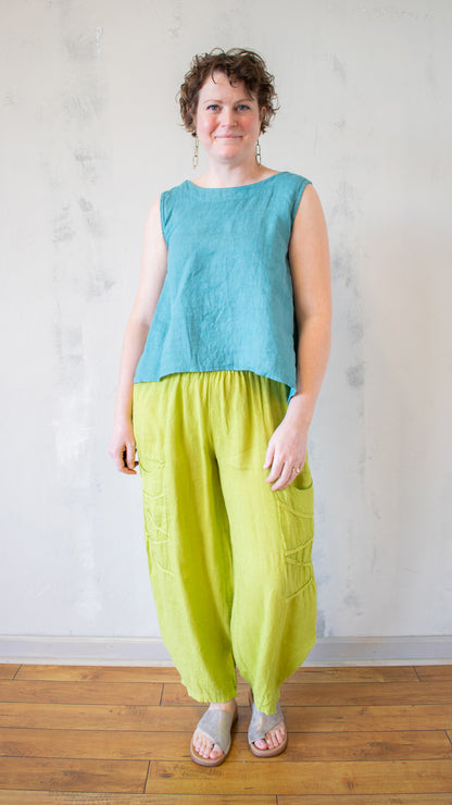 Tie Back Sleeveless Top (Multiple Colors)