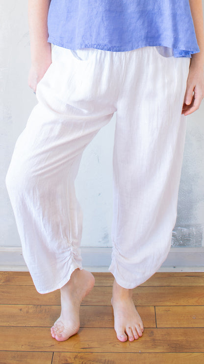Side Ruched Pants (Multiple Colors)
