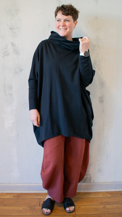 Cowl Neck Big Top (Multiple Colors)