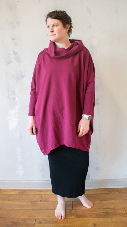 Cowl Neck Big Top (Multiple Colors)