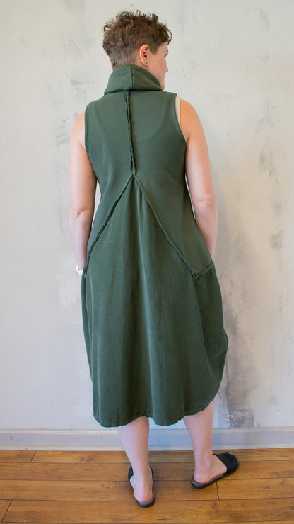 Cowl Neck Ruched Dress (Multiple Colors)