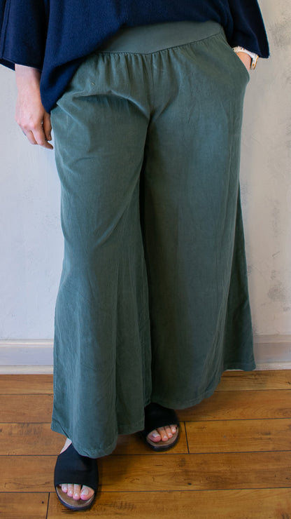 Corduroy Wide Leg Pant (Multiple colors)