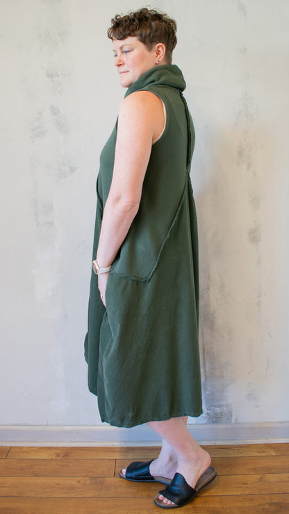 Cowl Neck Ruched Dress (Multiple Colors)