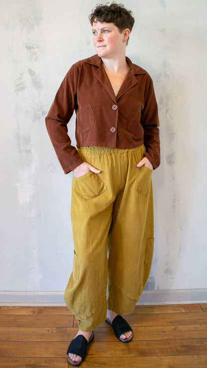 Corduroy Crop Jacket (Multiple colors)