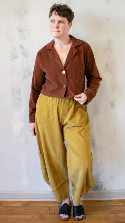 Corduroy Crop Jacket (Multiple colors)