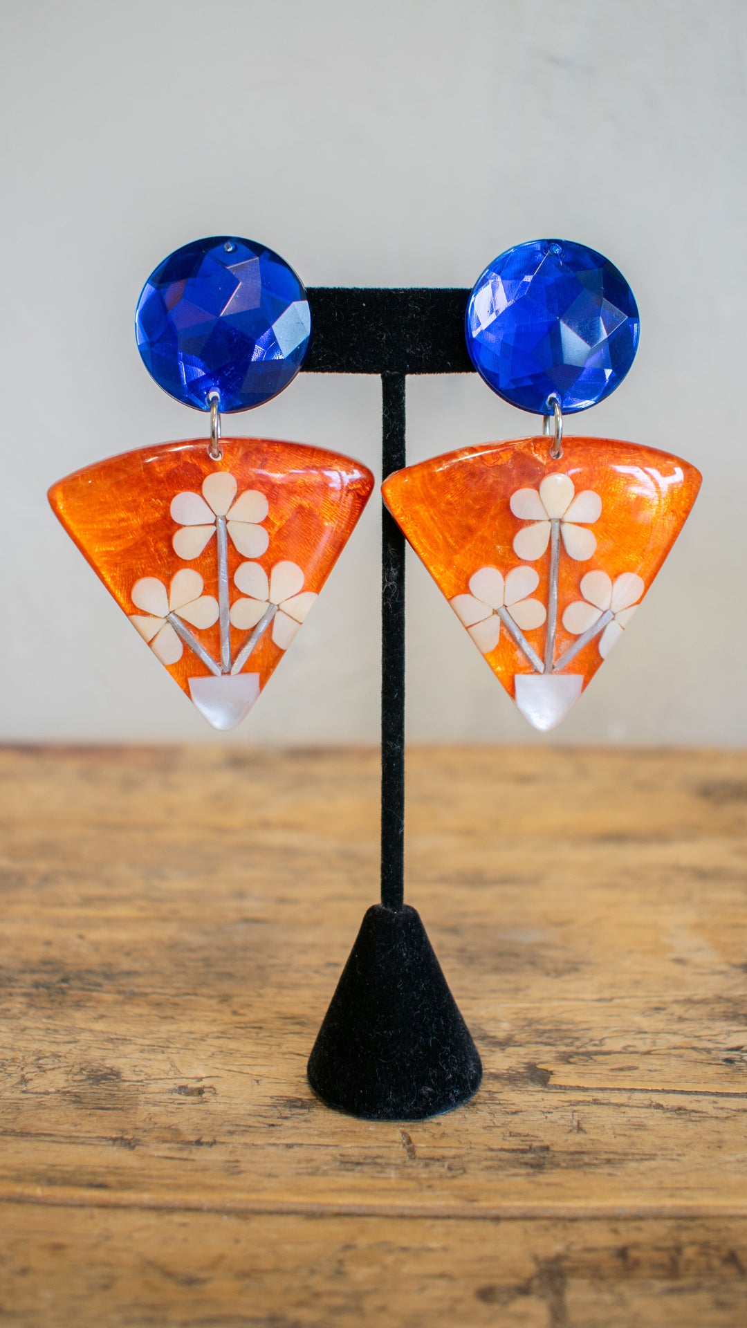 Blue and Orange Resin Clips