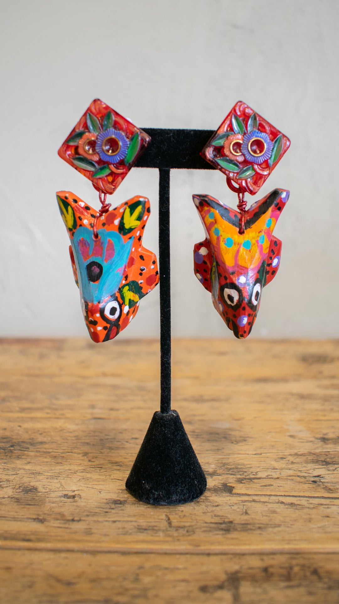 Guatemalan Masks Clip Ons