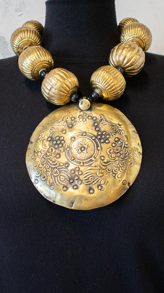 Brass Pendant Necklace