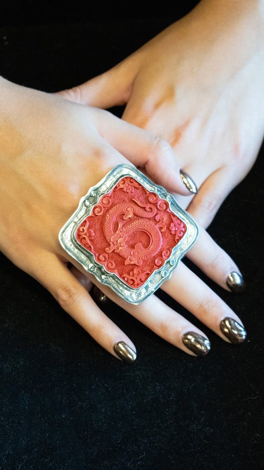 Cinnabar Dragon Ring