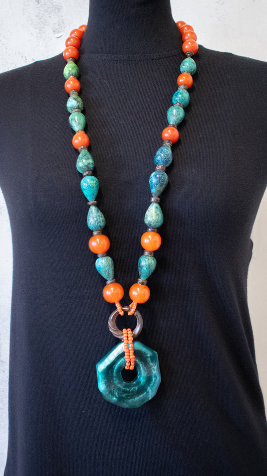 Resin Disc Necklace