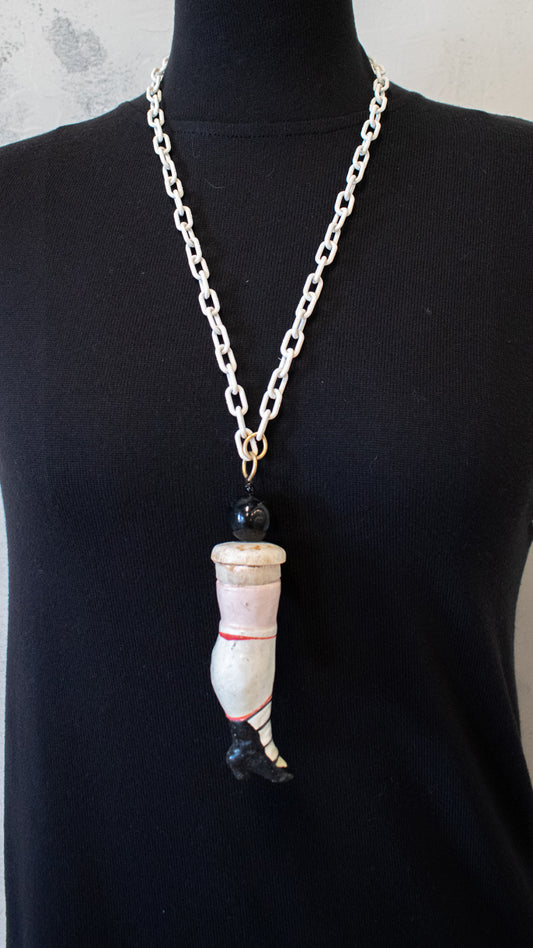 Vintage Leg Necklace