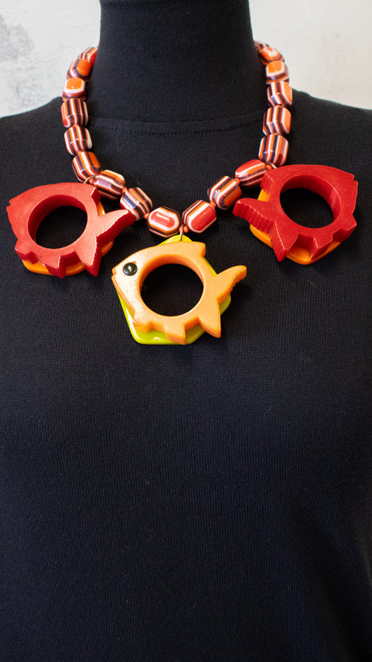 Vintage Napkin Holder Necklace