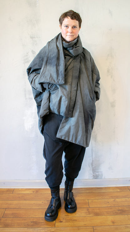 Piumino Midi in Emerald Grey