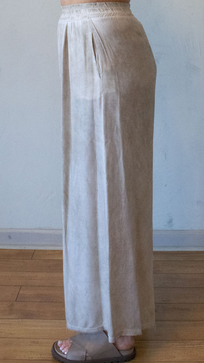 Wide Leg Drape Trouser (Multiple Colors)