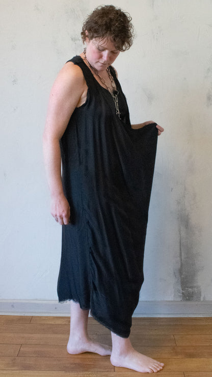 Racer Back Dress in Black