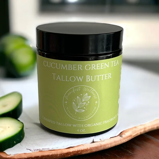 Cucumber and Green Tea Tallow Butter