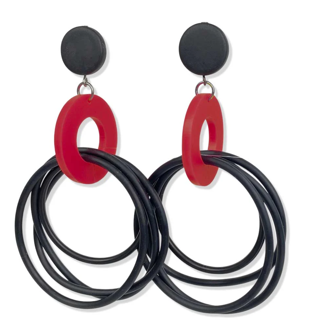 Rubber Rings Earring (Multiple Colors)