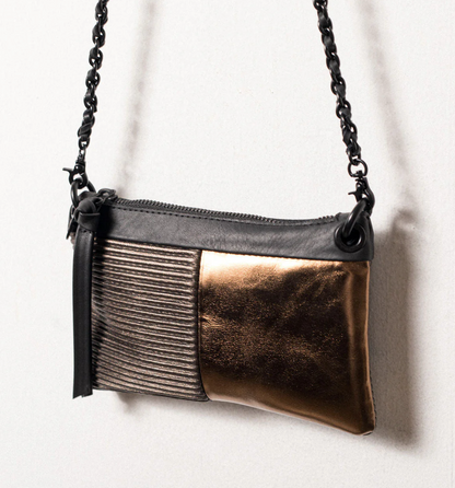 Malika Clutch in Bronze