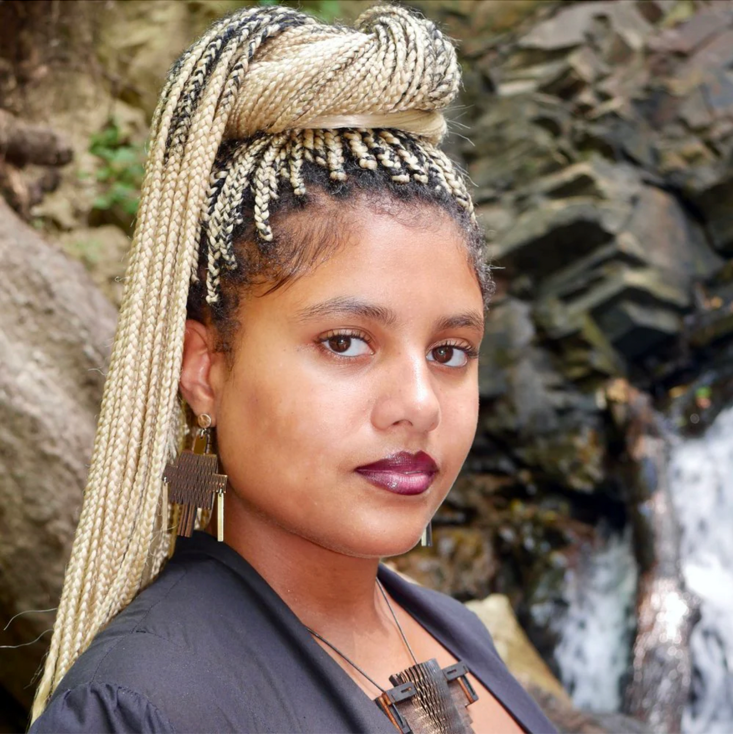 Stepped VLA Earrings (Multiple Colors)