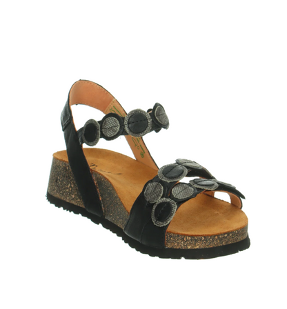 Koak Sandal in Black Kombi