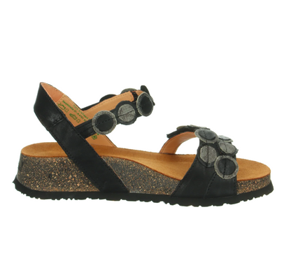 Koak Sandal in Black Kombi