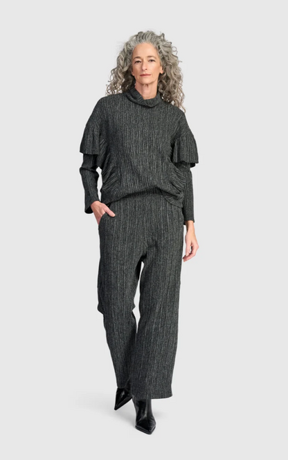 Urban Heather Knit Straight Pant in Graphite