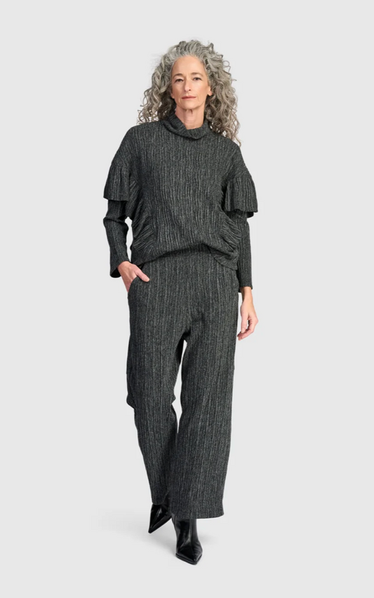 Urban Heather Knit Straight Pant in Graphite