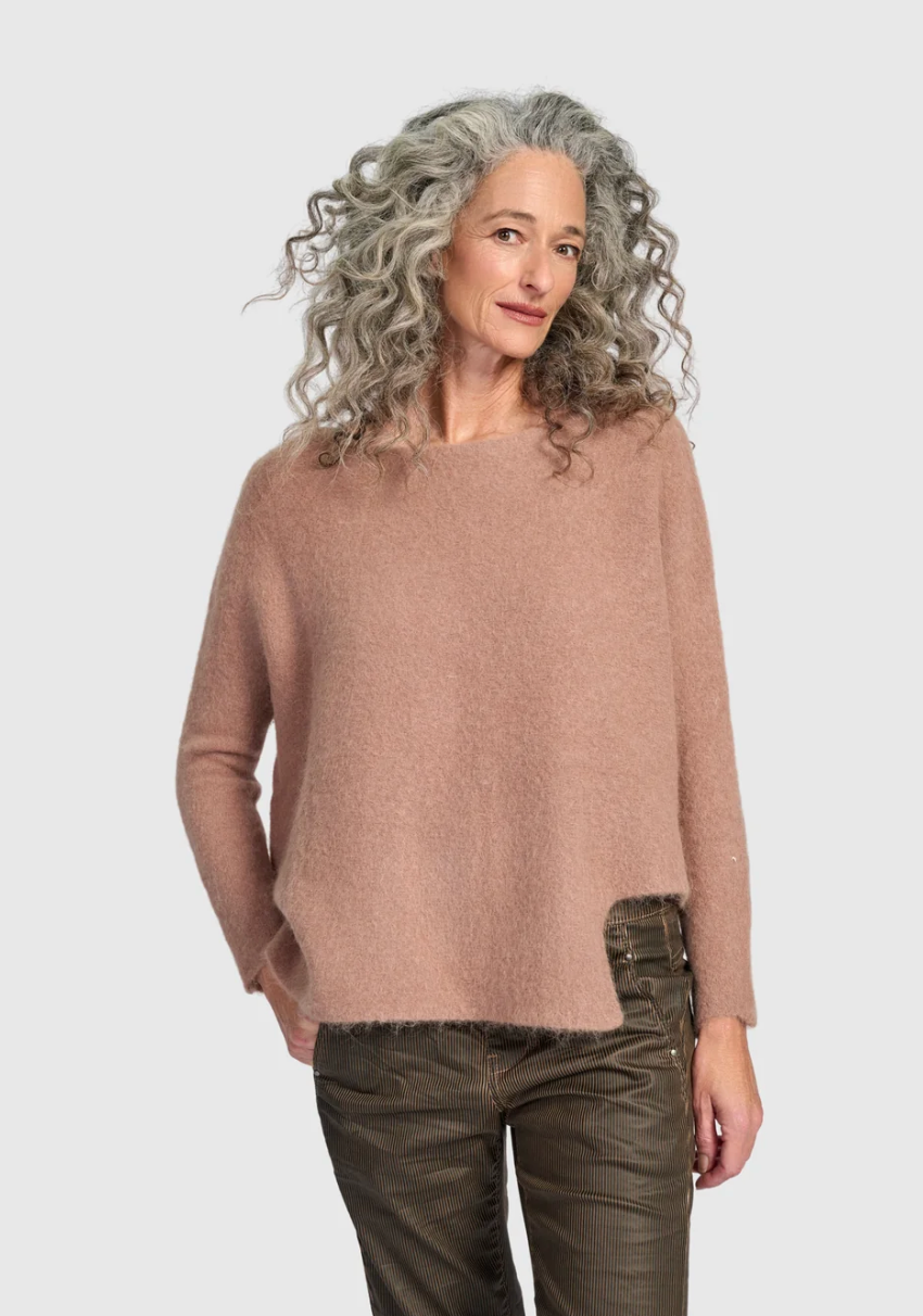 Sculpt Boxy Sweater in Sand
