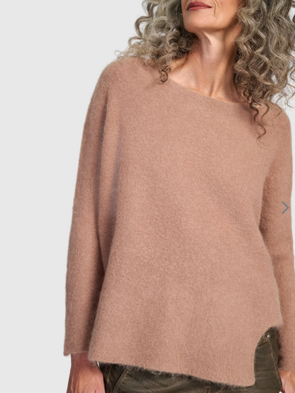 Sculpt Boxy Sweater in Sand