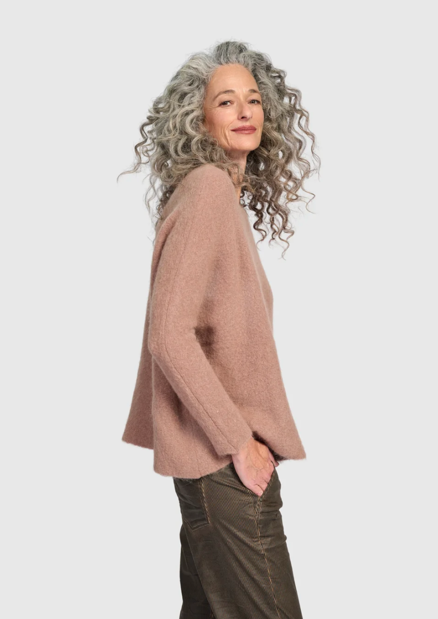 Sculpt Boxy Sweater in Sand