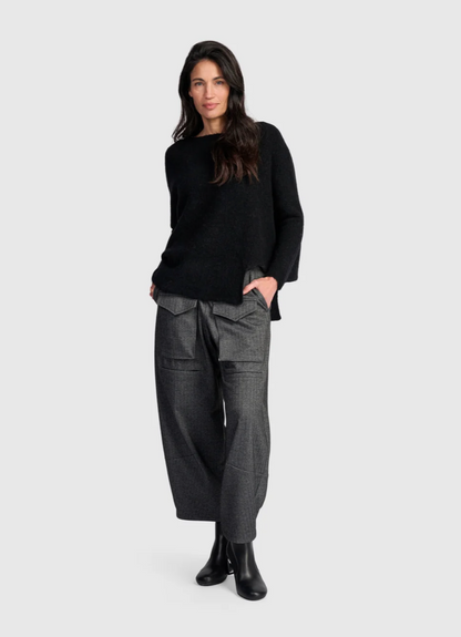 Sculpt Boxy Sweater in Black