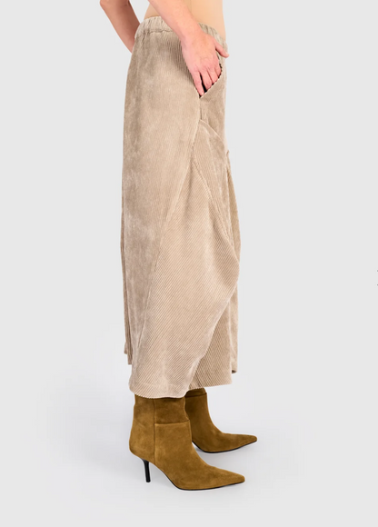 Cord Harem Pant in Sand