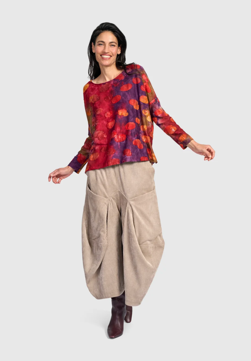Cord Harem Pant in Sand