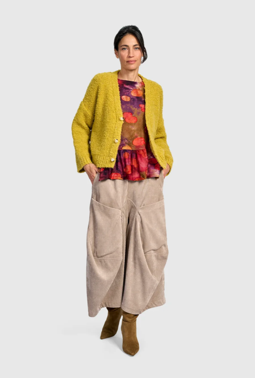 Cord Harem Pant in Sand
