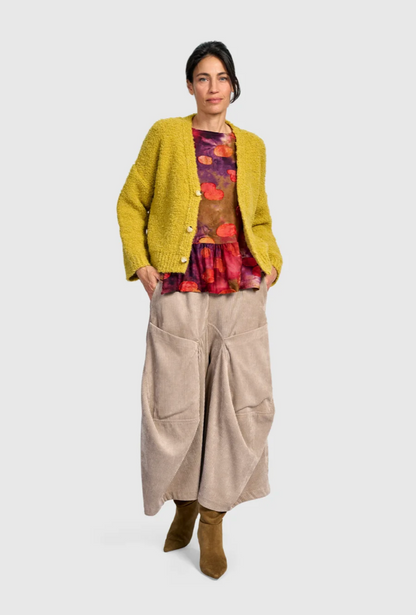 Cord Harem Pant in Sand