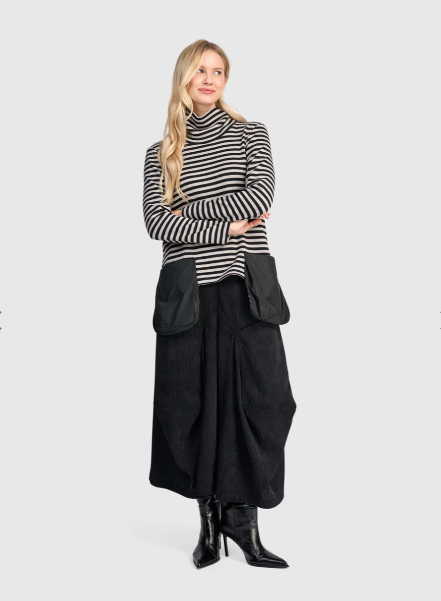 Corduroy Pants in Black