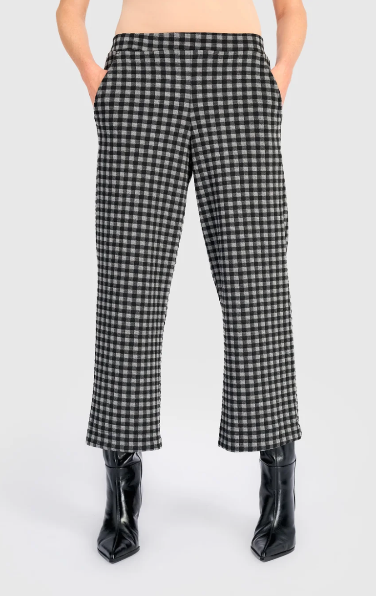 Moment Crop Pant in Check