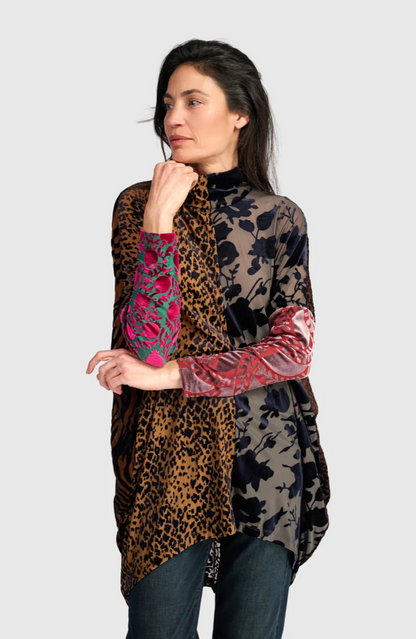 Regal Cut Velvet Top