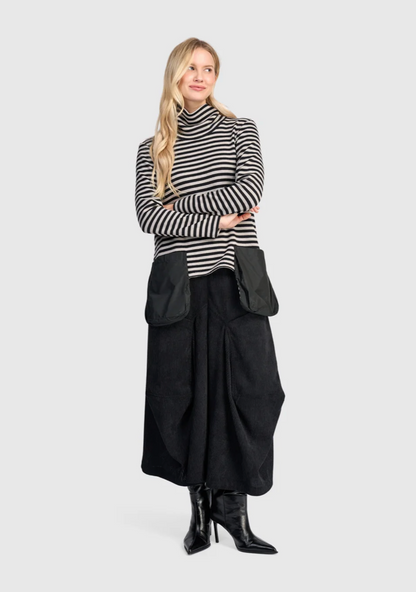 Urban Vik Pocket Turtleneck in Stripe