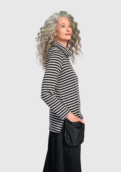 Urban Vik Pocket Turtleneck in Stripe