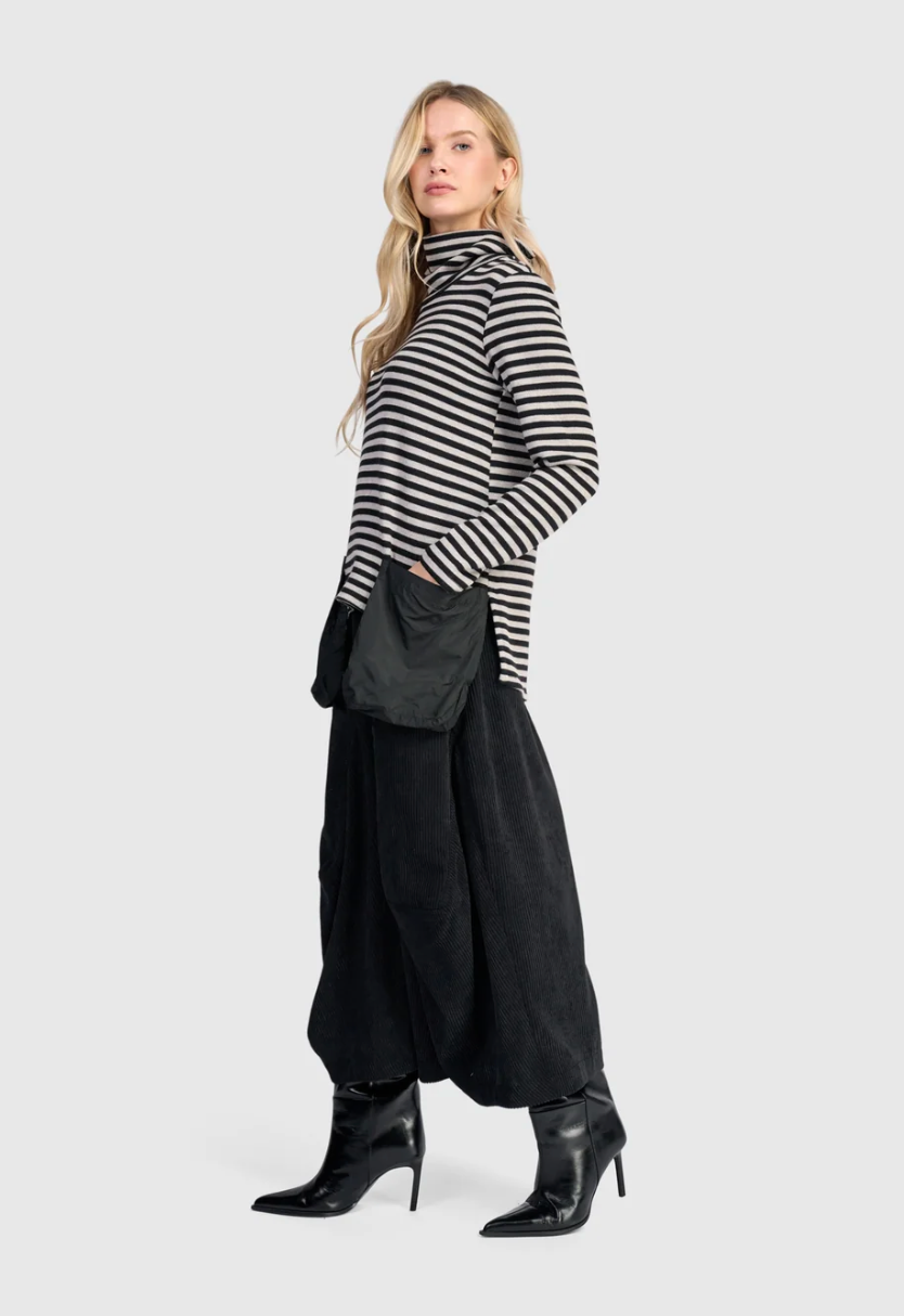 Urban Vik Pocket Turtleneck in Stripe