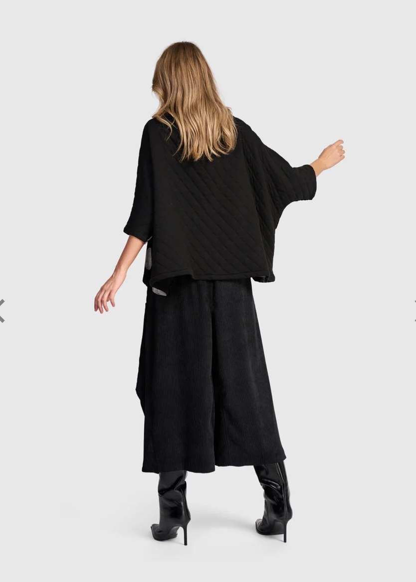Everyday Velvet Funnel Pullover in Moon