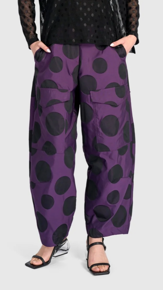 Tyrian Barrel Pant in Plum