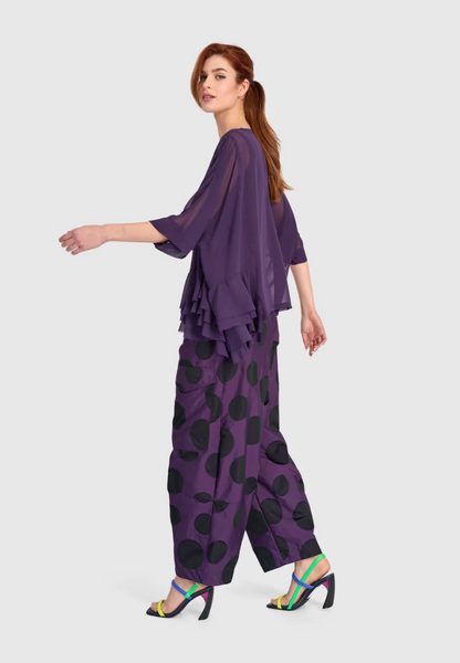 Tyrian Barrel Pant in Plum