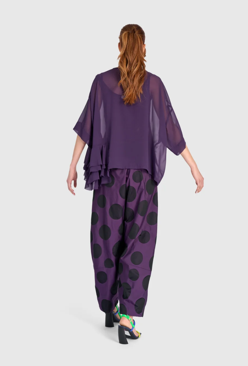 Tyrian Barrel Pant in Plum