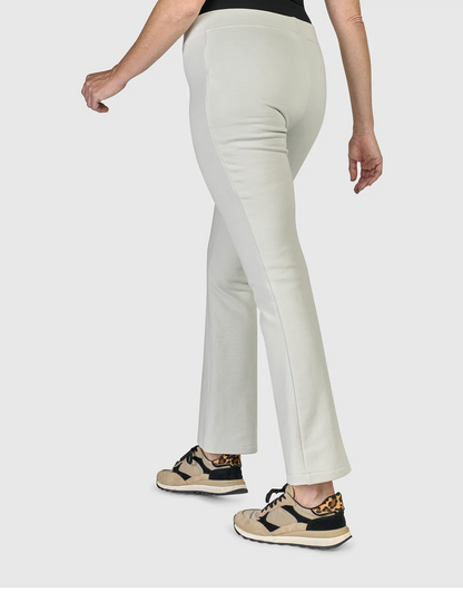 Terry Kick Flare Slim Pant in Ice