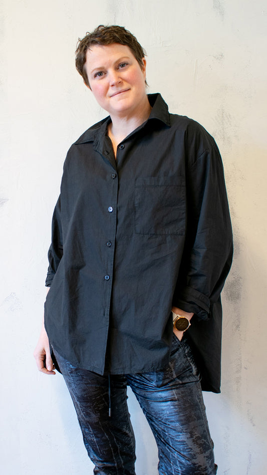 Short Boyfriend Button Down (Multiple Colors)