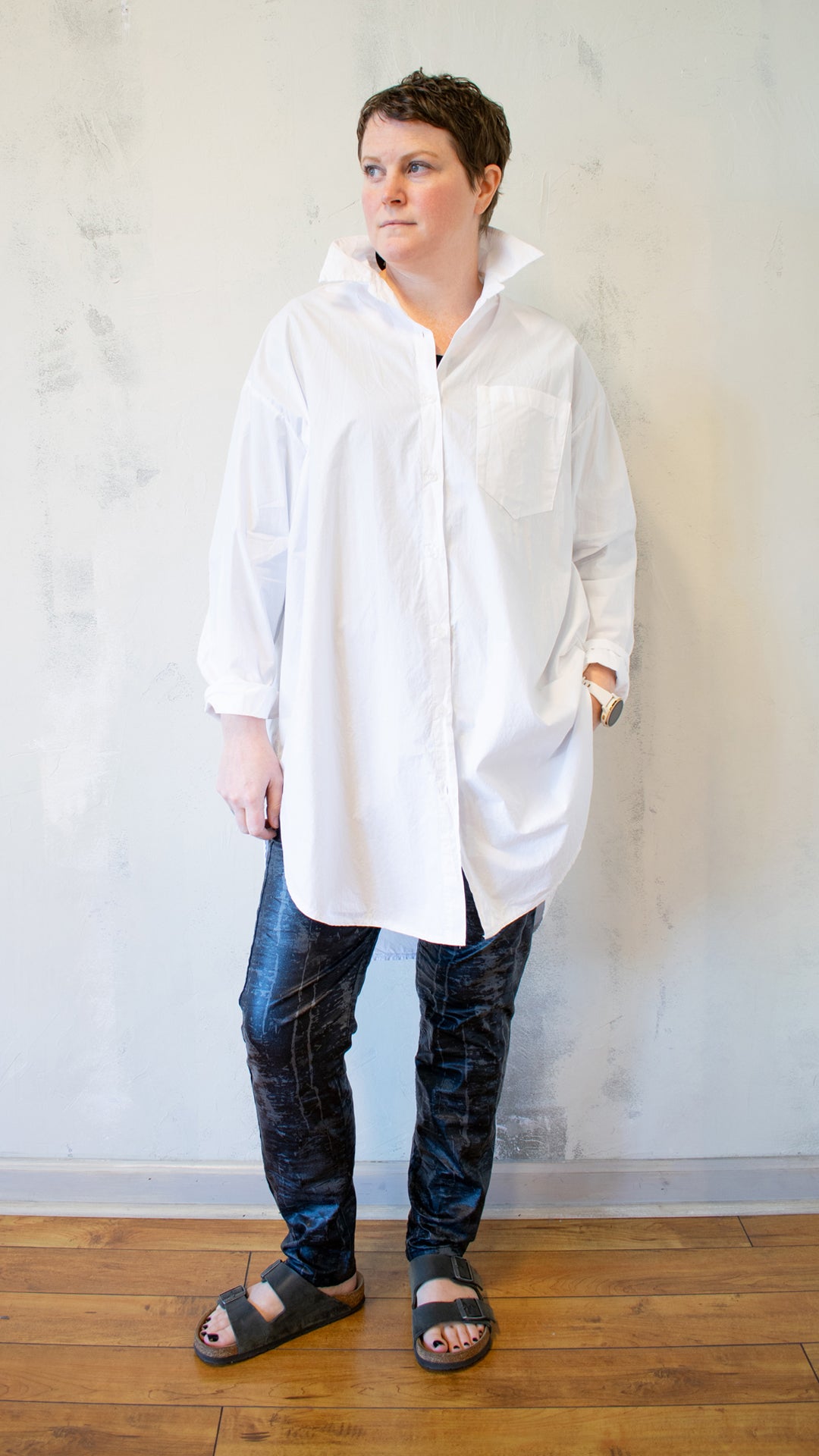 Long Boyfriend Button Down